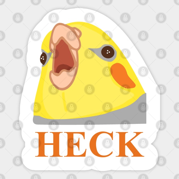 HECK - cockatiel Sticker by FandomizedRose